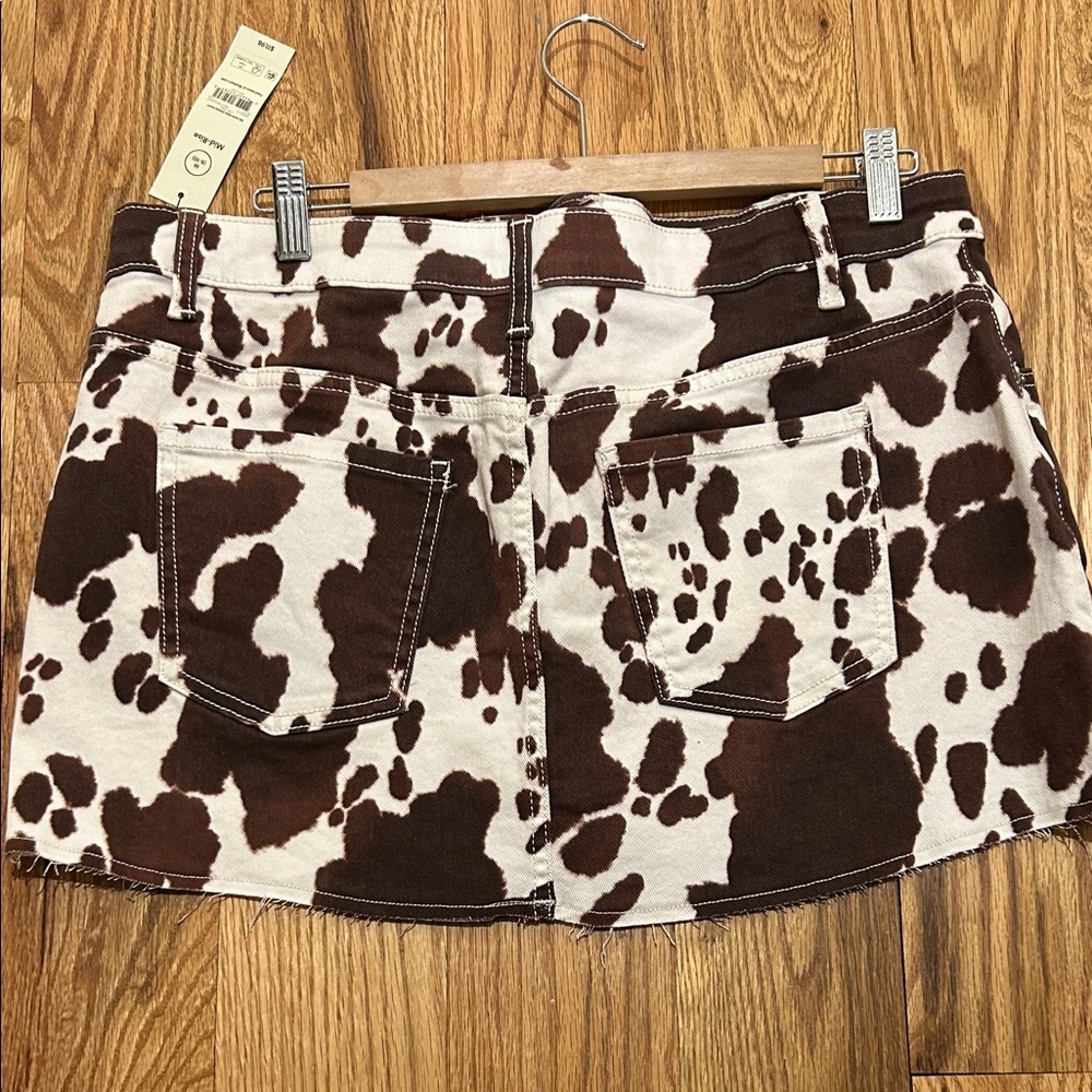 No Boundaries Brown and Cream Mini Skirt - Picture 7 of 9